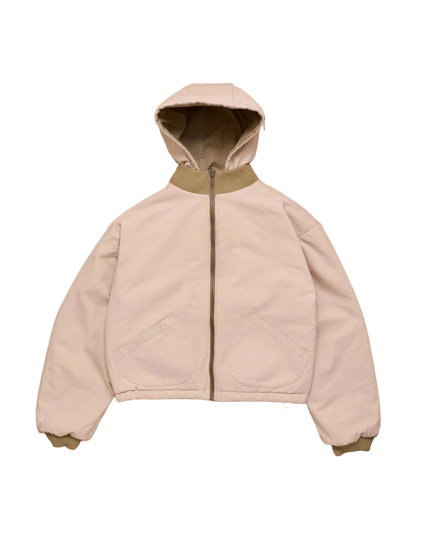 Reversible Ripstop Bomber - Beige