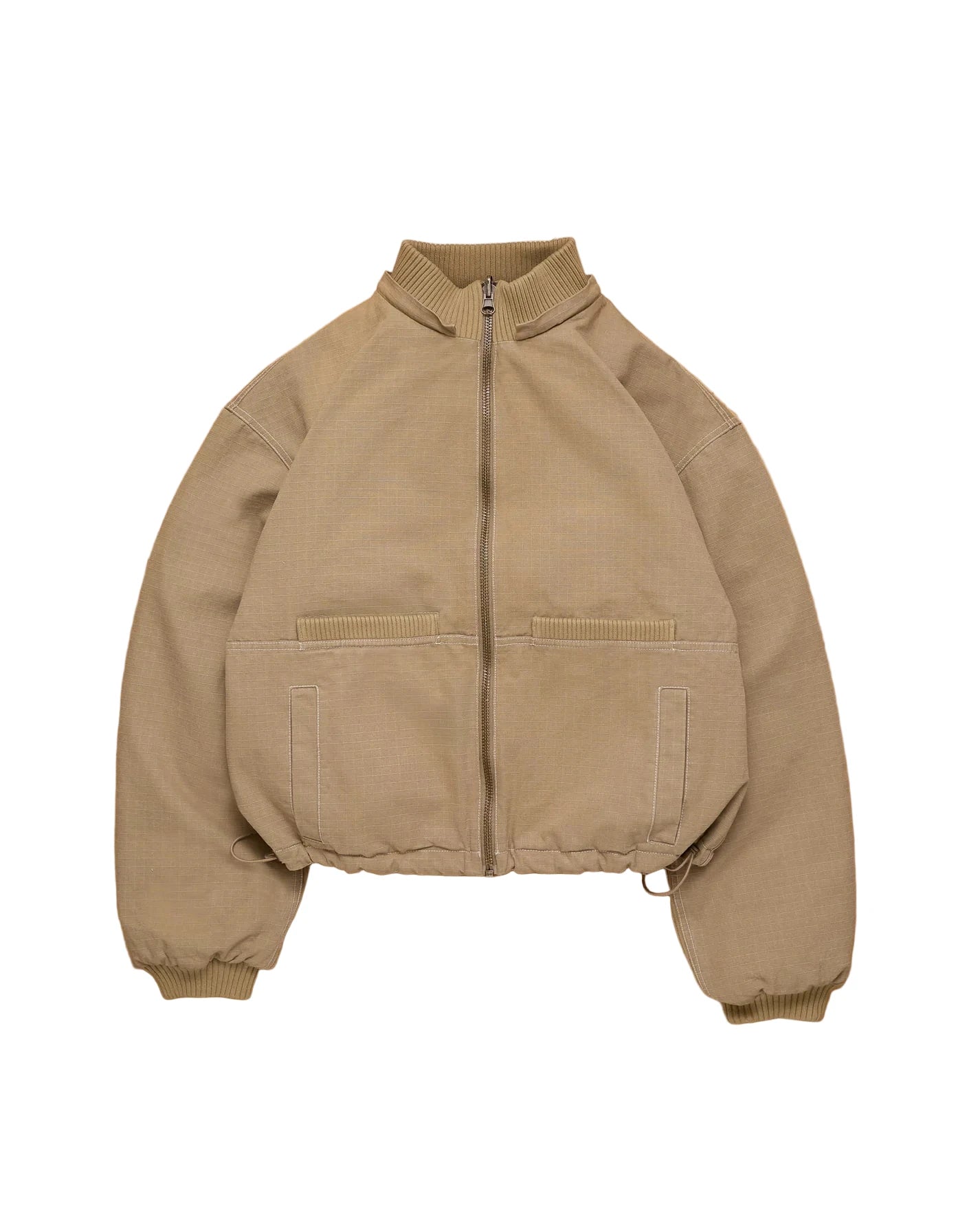 Reversible Ripstop Bomber - Beige