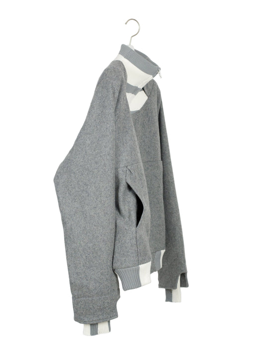 U-line Striped Wool Jacket
