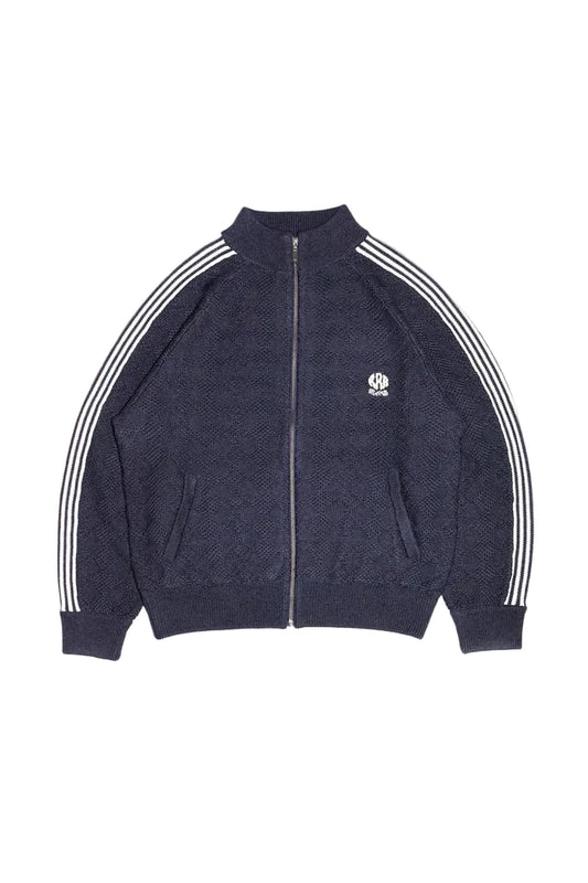 Knitted Training Jacket - Fade Black