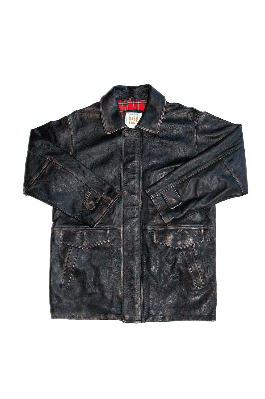 Dad's Leather Half Coat