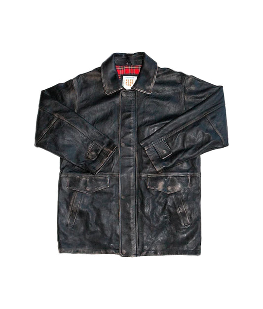 Dad's Leather Half Coat
