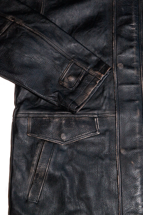 Dad's Leather Half Coat
