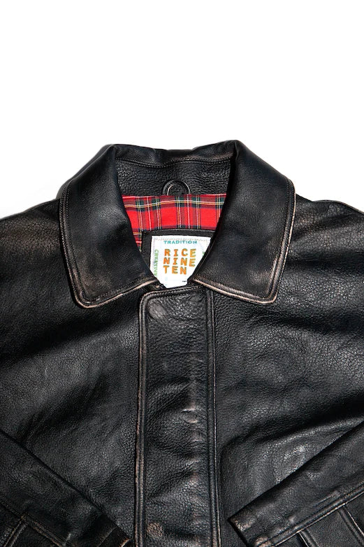 Dad's Leather Half Coat