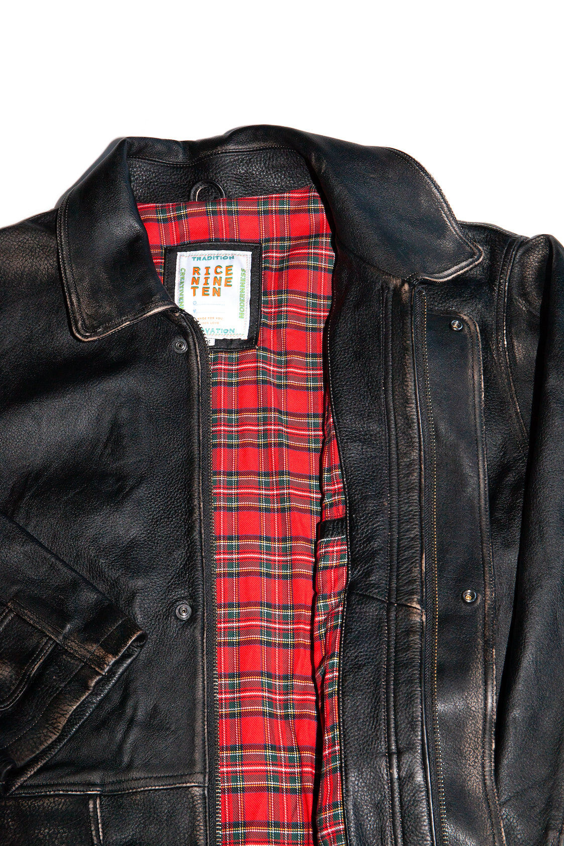 Dad's Leather Half Coat