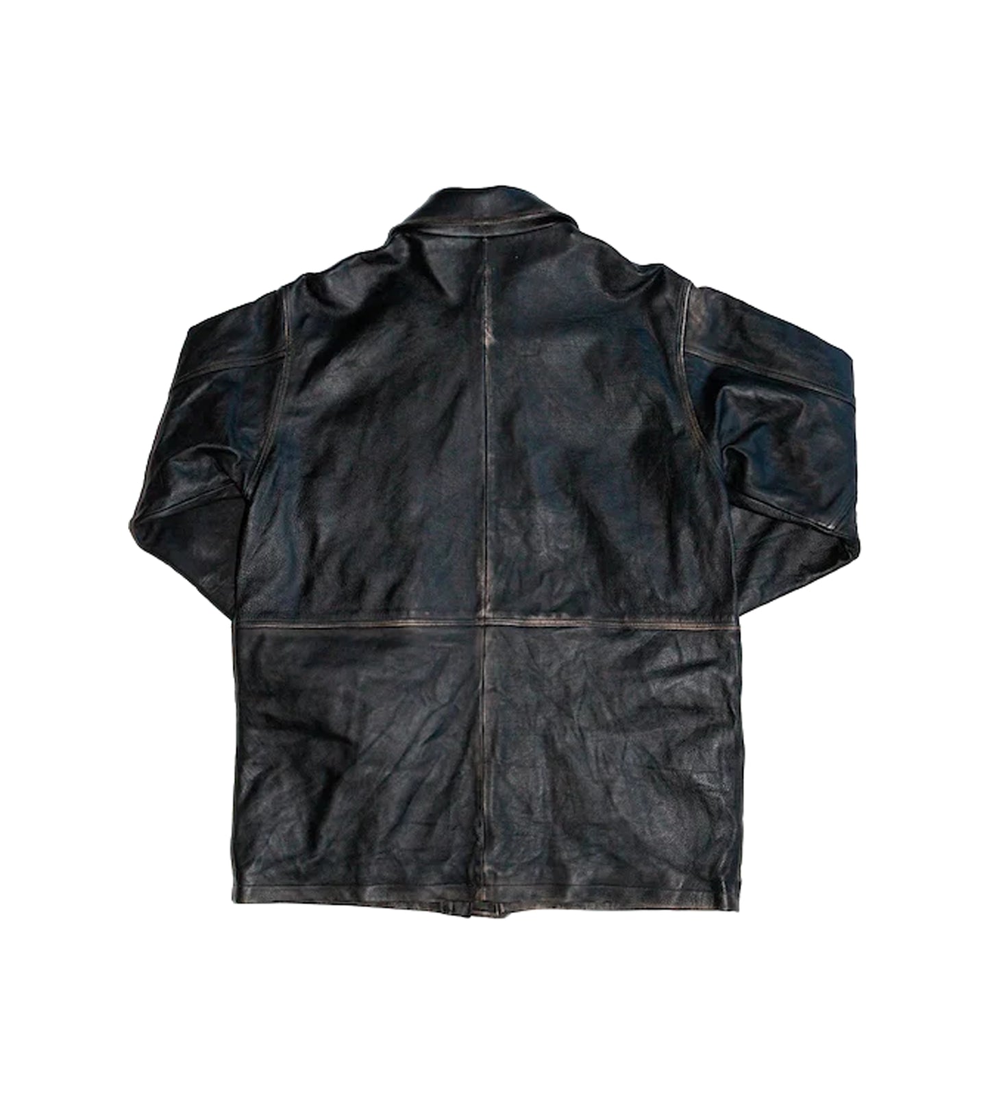 Dad's Leather Half Coat