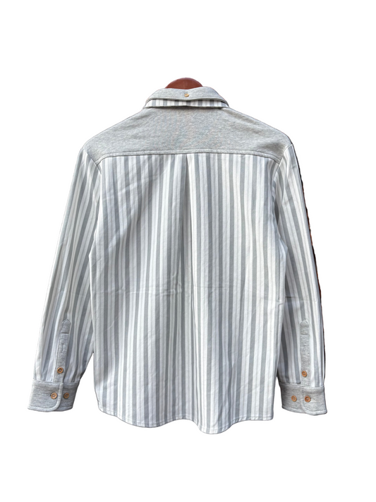 Striped Beaded Long Sleeve