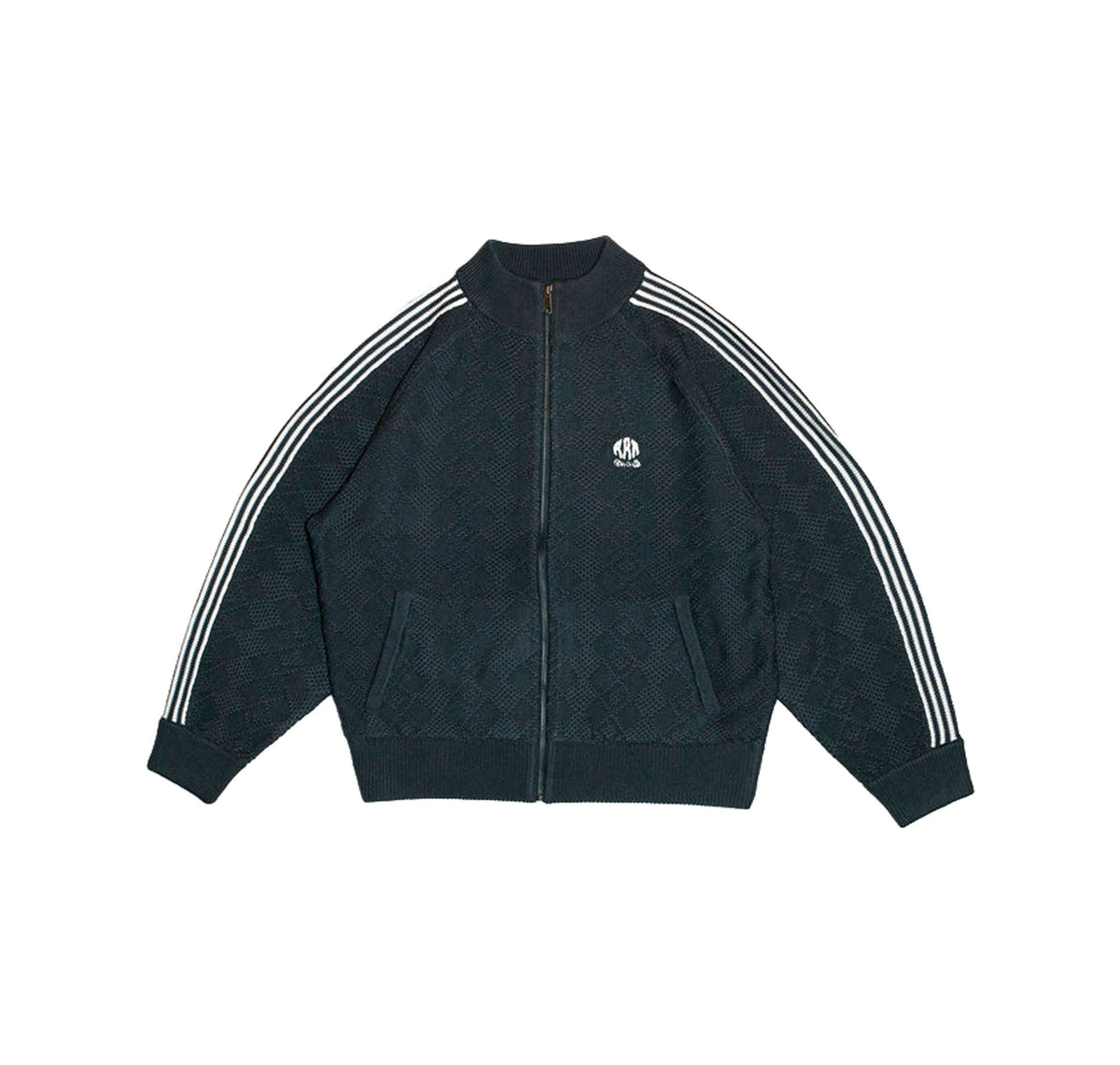 Knitted Training Jacket — Dark Gray
