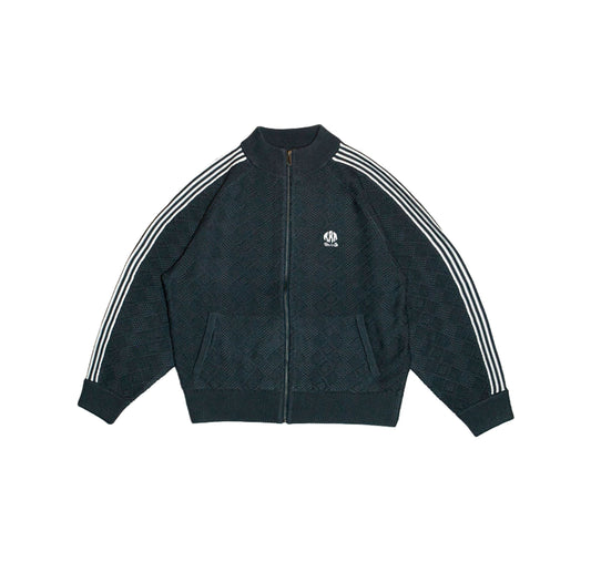 Knitted Training Jacket — Dark Gray