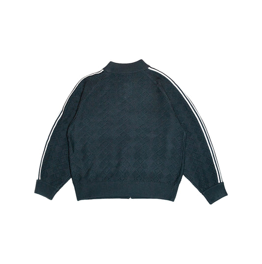 Knitted Training Jacket — Dark Gray