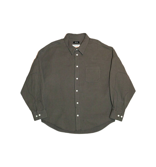 Double Elbow Shirt — Beige Gray