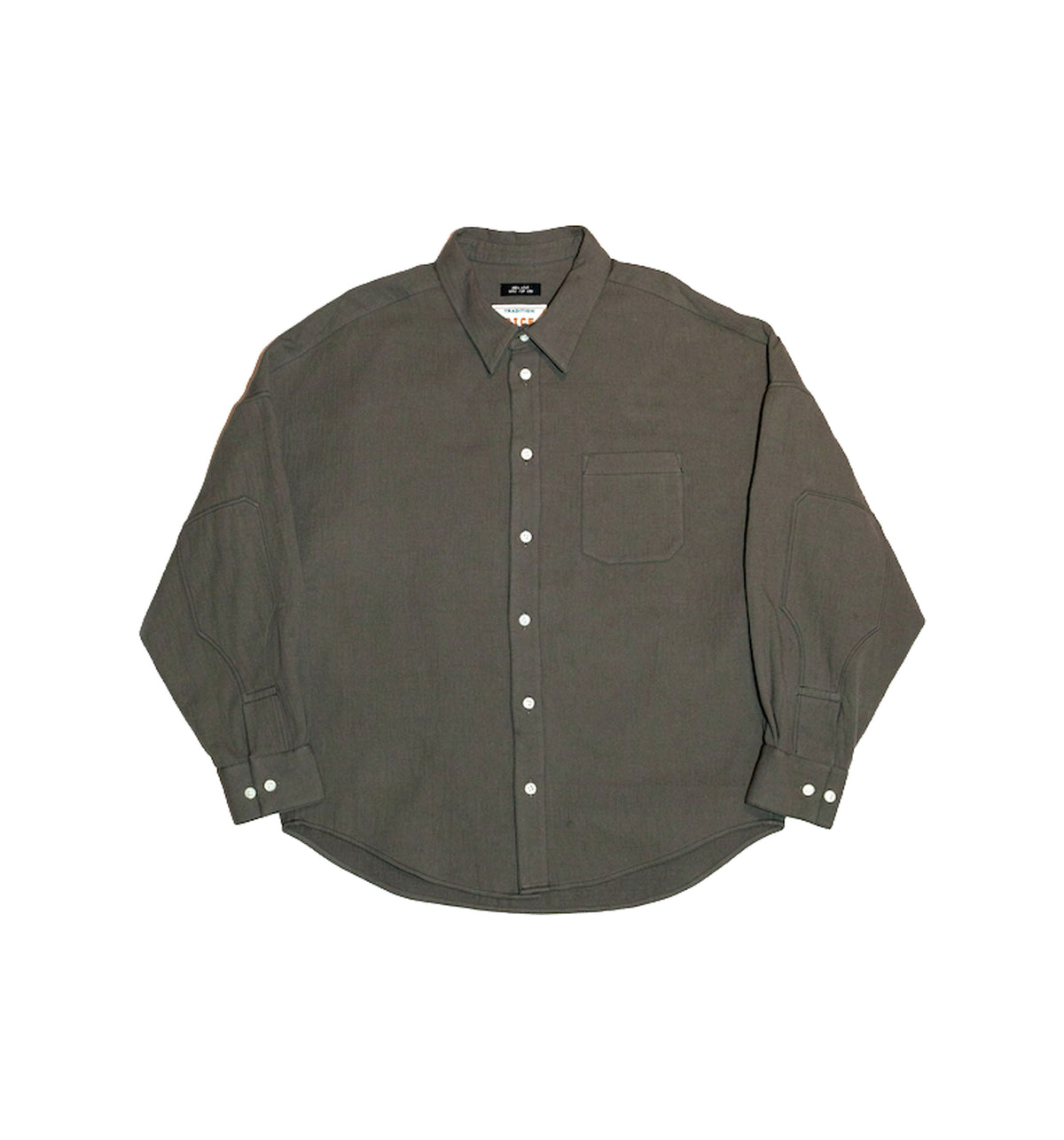 Double Elbow Shirt — Beige Gray
