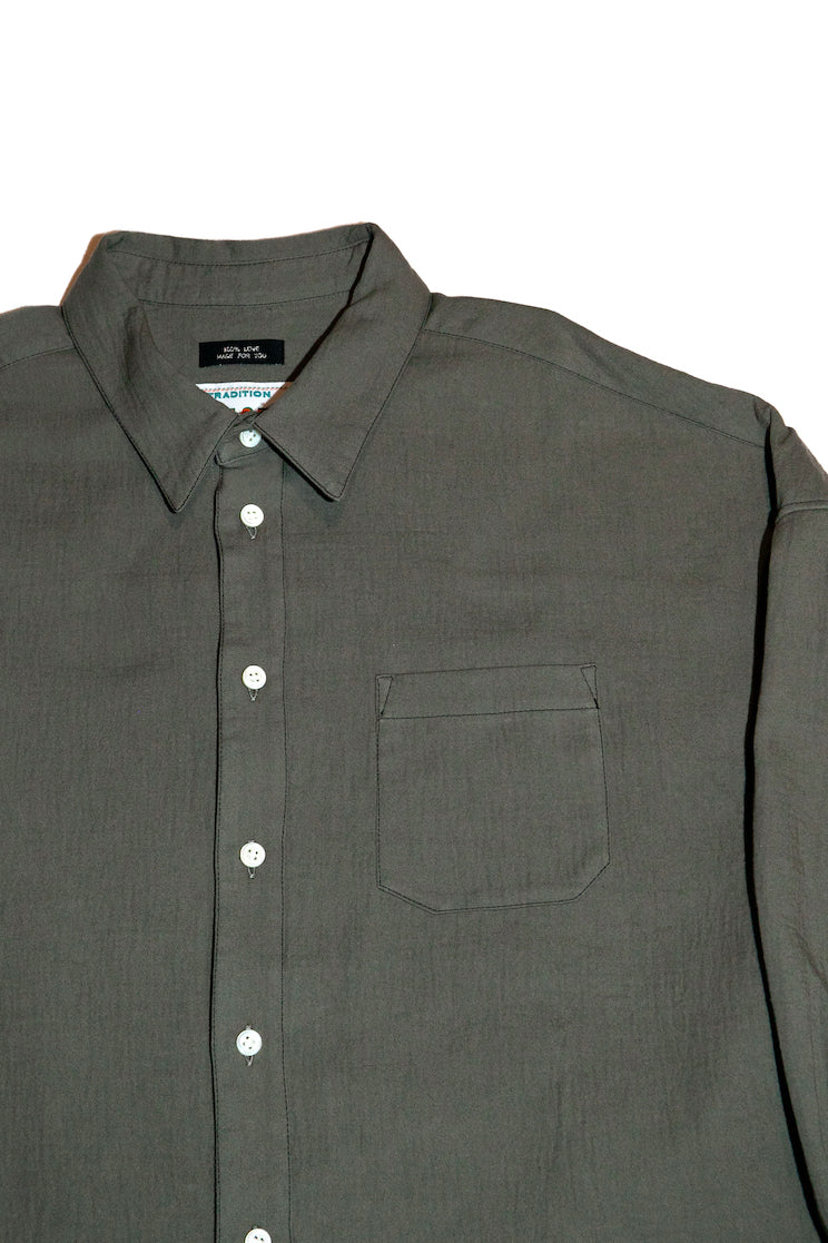 Double Elbow Shirt — Beige Gray