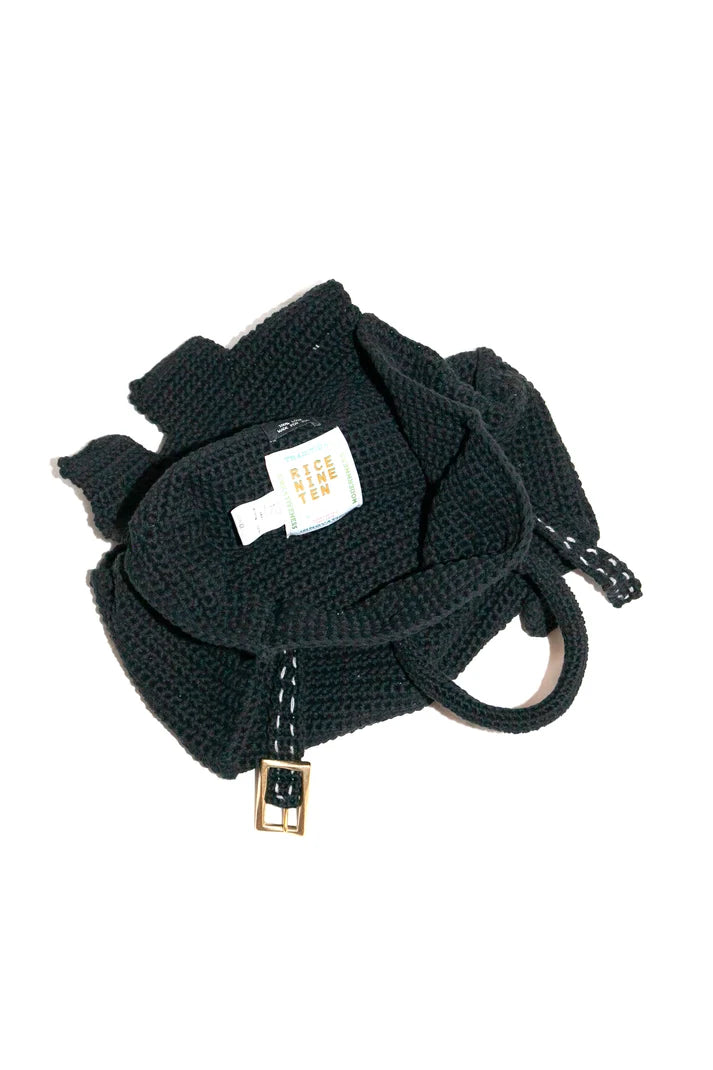 Hand Knitted Jane Bag — Black