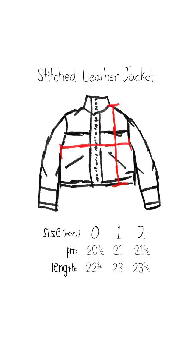Stitched Leather Jacket