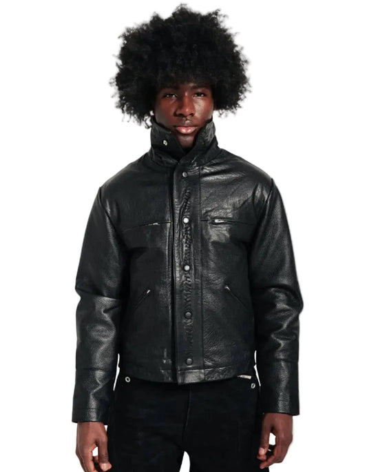 Stitched Leather Jacket