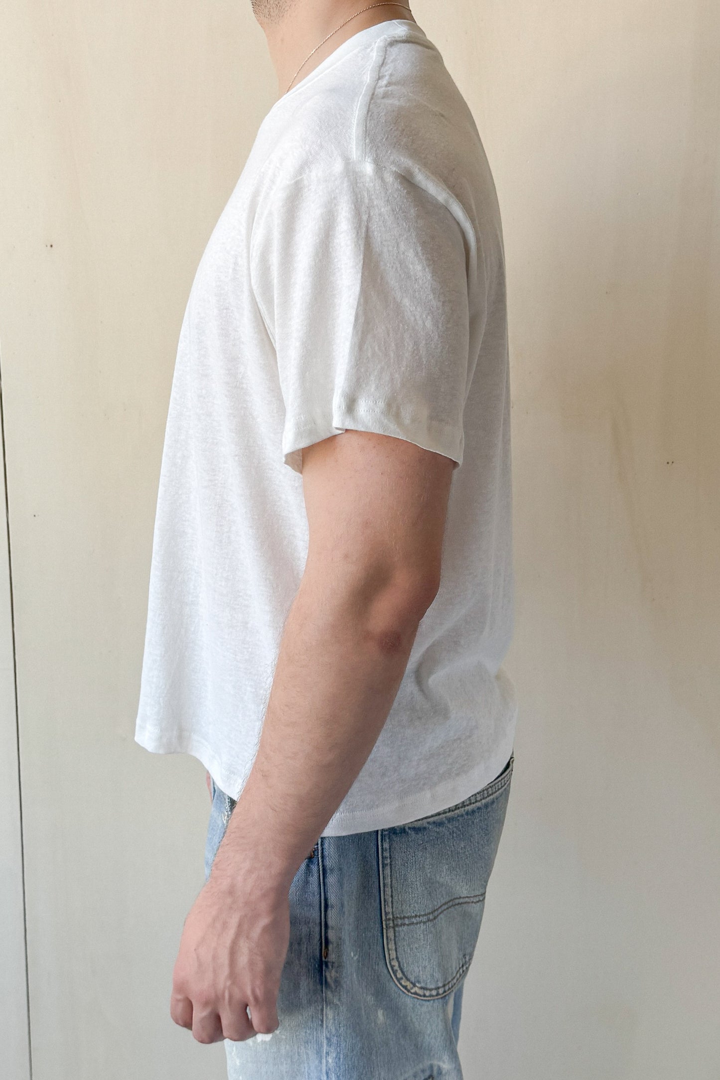 Linen T-shirt - White