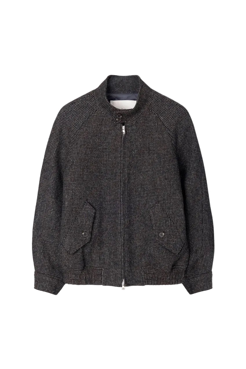 Unisex Harrington Wool Blouson - Brown