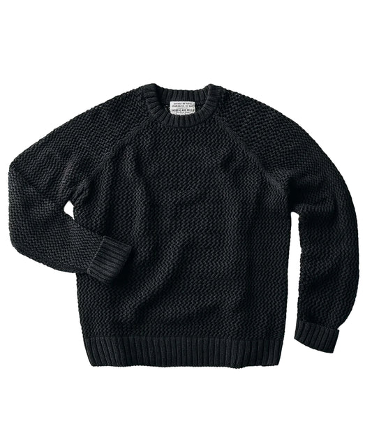 Cascabel Open Weave Sweater - Black