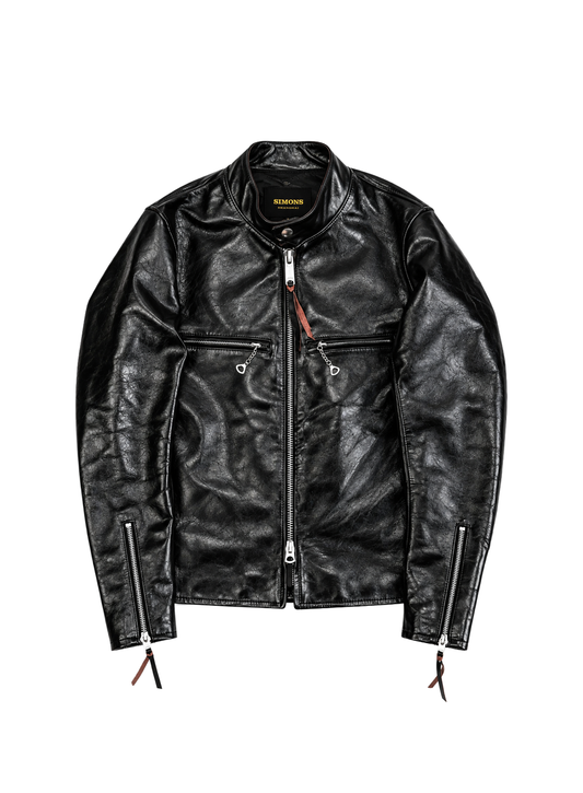 J-100 Single Rider Racing Jacket — Black