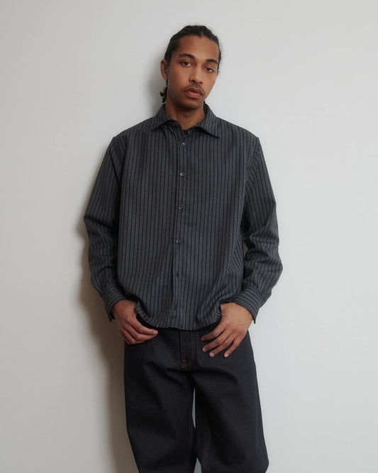 The Beck Shirt — Grey Stripe