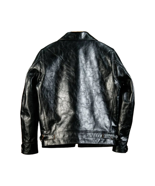 Mulholland Leather Motorcycle Jacket — Black