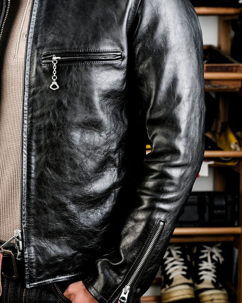 J-100 Single Rider Racing Jacket — Black