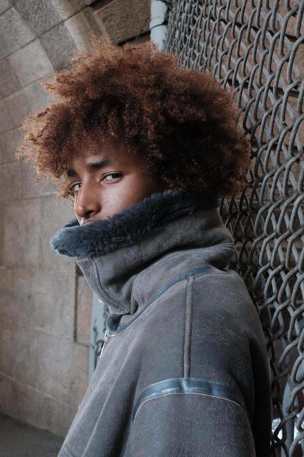 Atlas Leather Shearling Jacket — Rhino