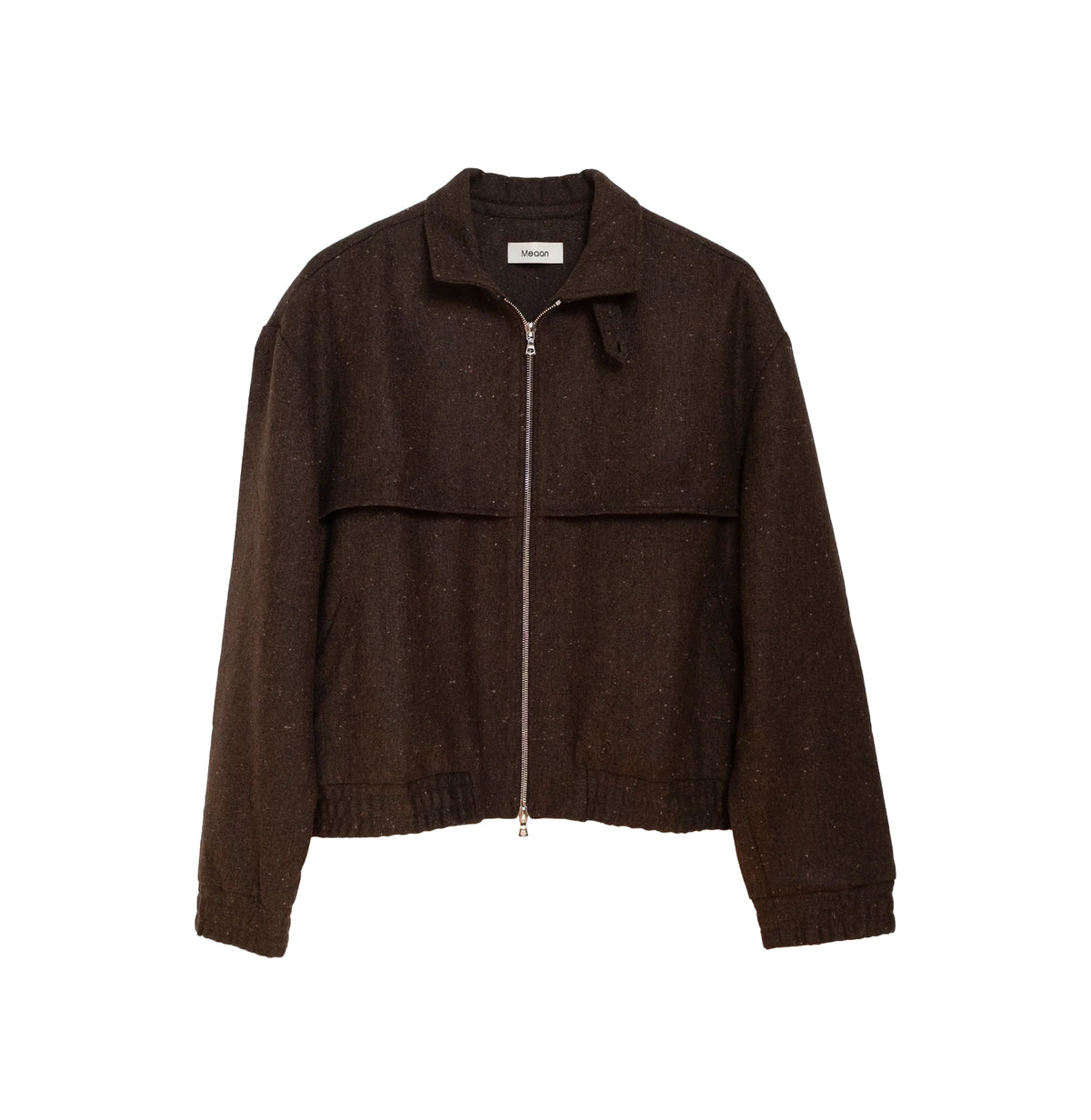 The Shelby Tweed Blouson — Brown & Black Melange