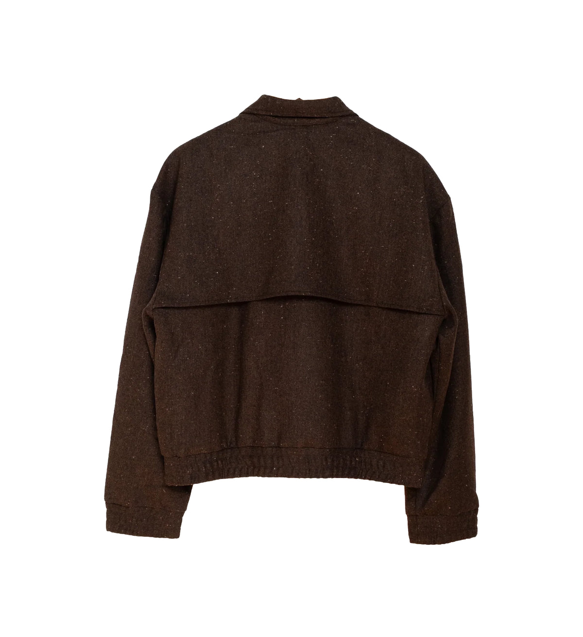 The Shelby Tweed Blouson — Brown & Black Melange