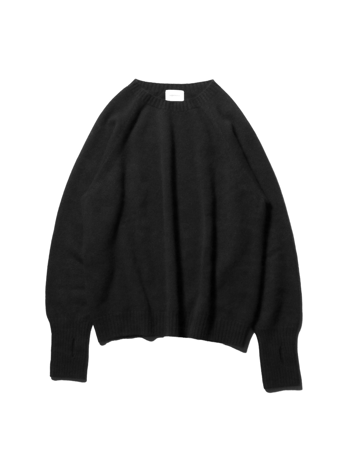 Seamless Knit Sweater — Black