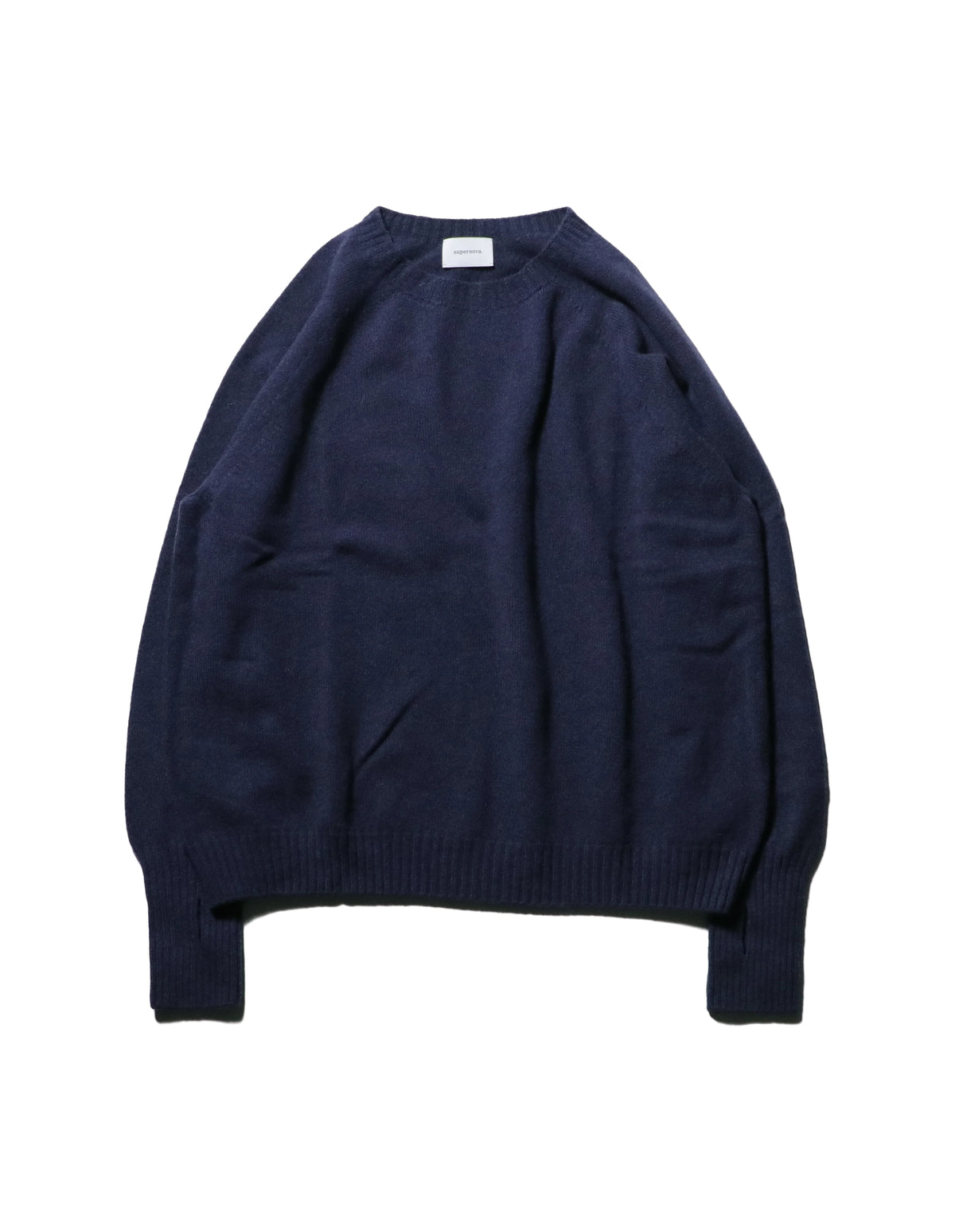 Seamless Knit Sweater — Navy