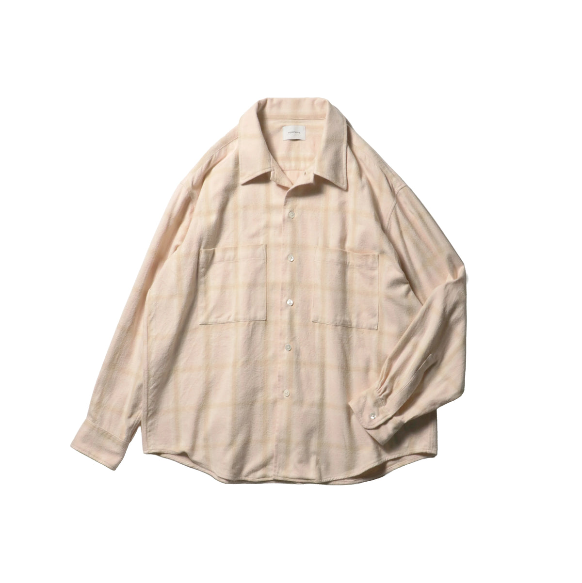 Ombre Check Flannel Shirt — Pink