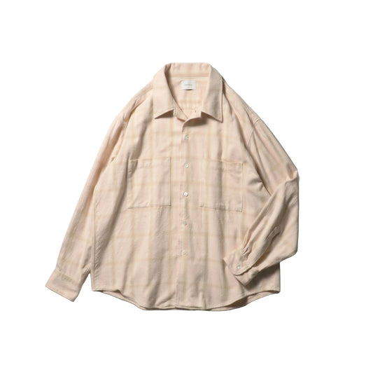 Ombre Check Flannel Shirt — Pink