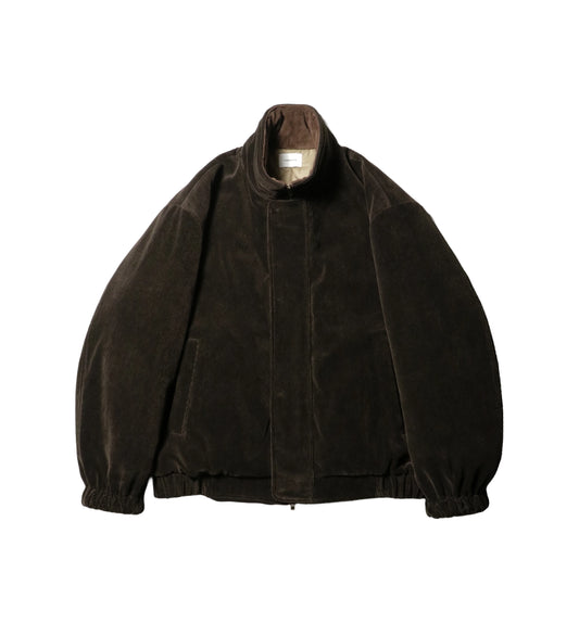 Corduroy Cozy Lined Blouson — Chocolate