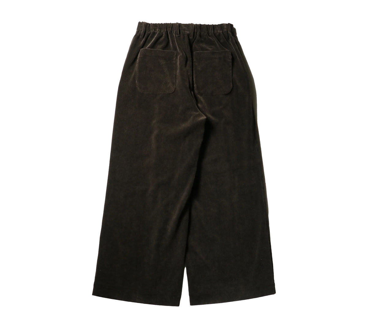 Corduroy Baggy Utility Trousers — Chocolate