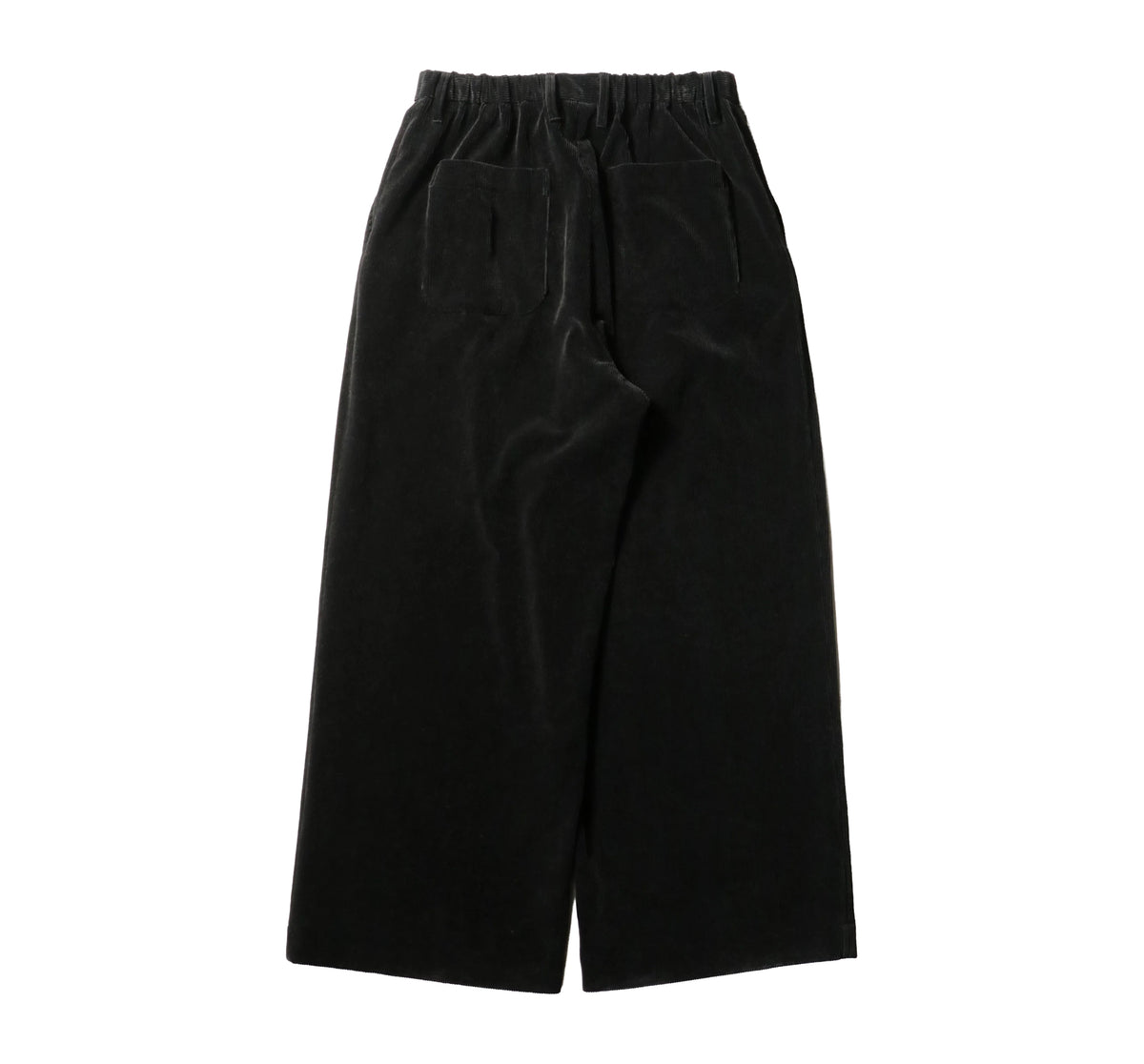 Corduroy Baggy Utility Trousers — Black