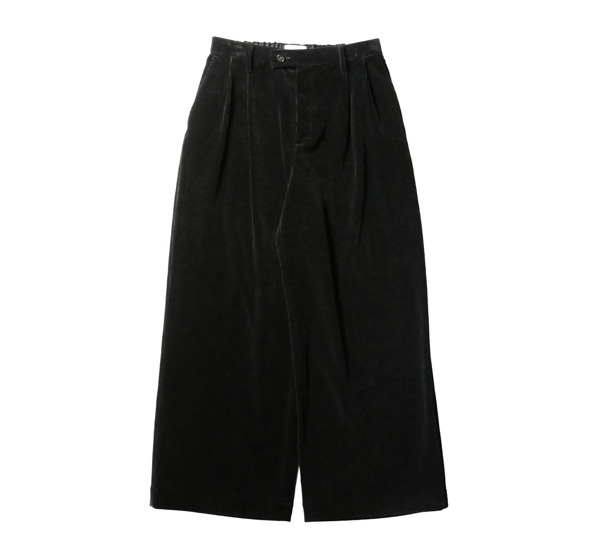 Corduroy Baggy Utility Trousers — Black