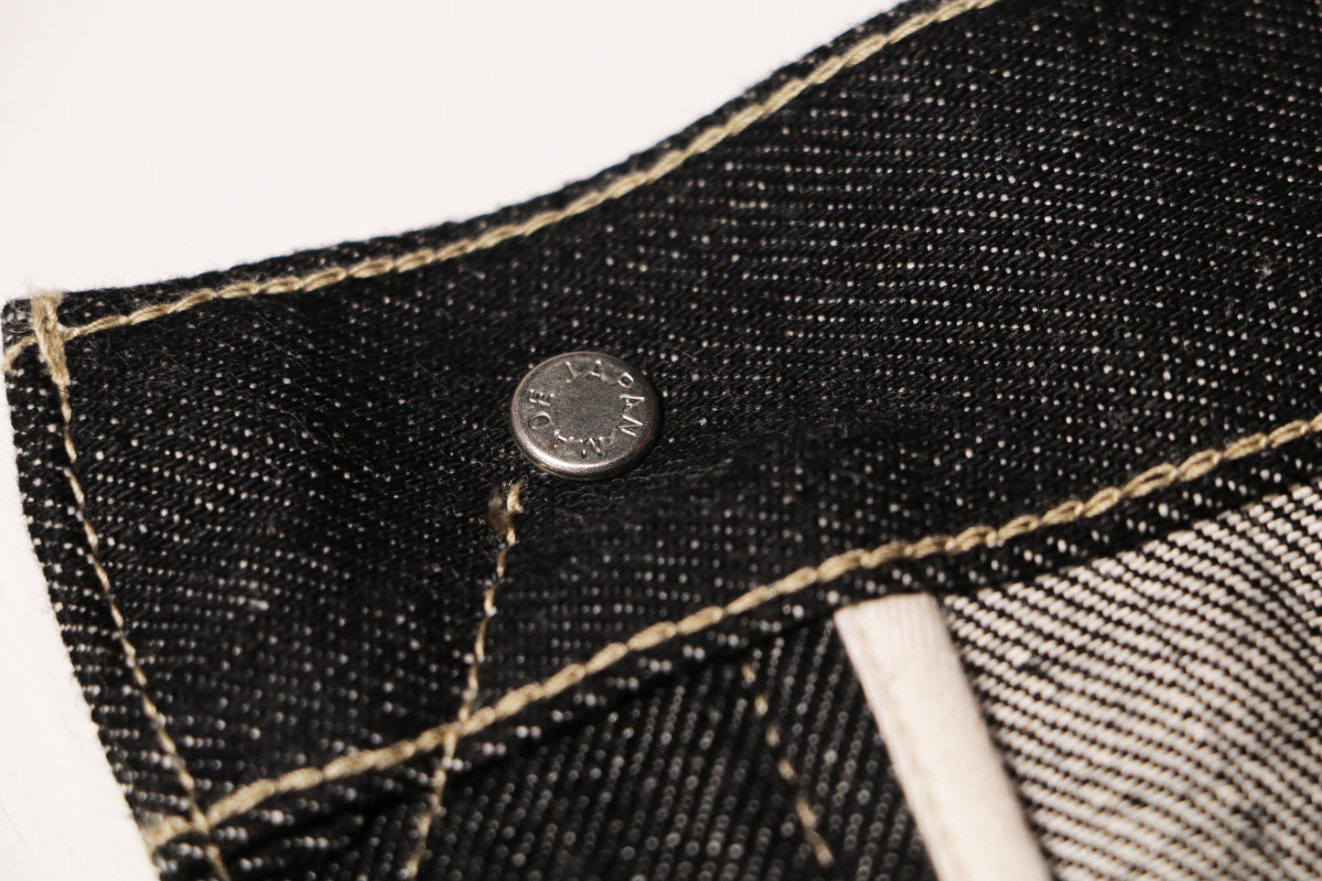 Rigid Denim Selvedge Jeans - Black