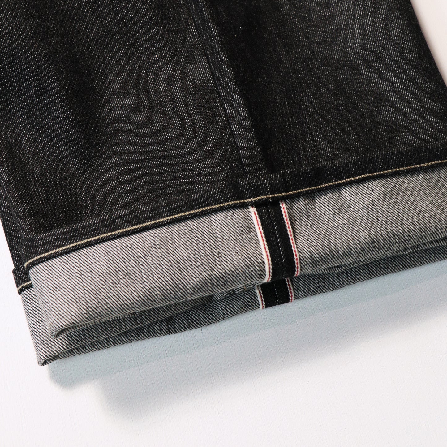 Rigid Denim Selvedge Jeans - Black