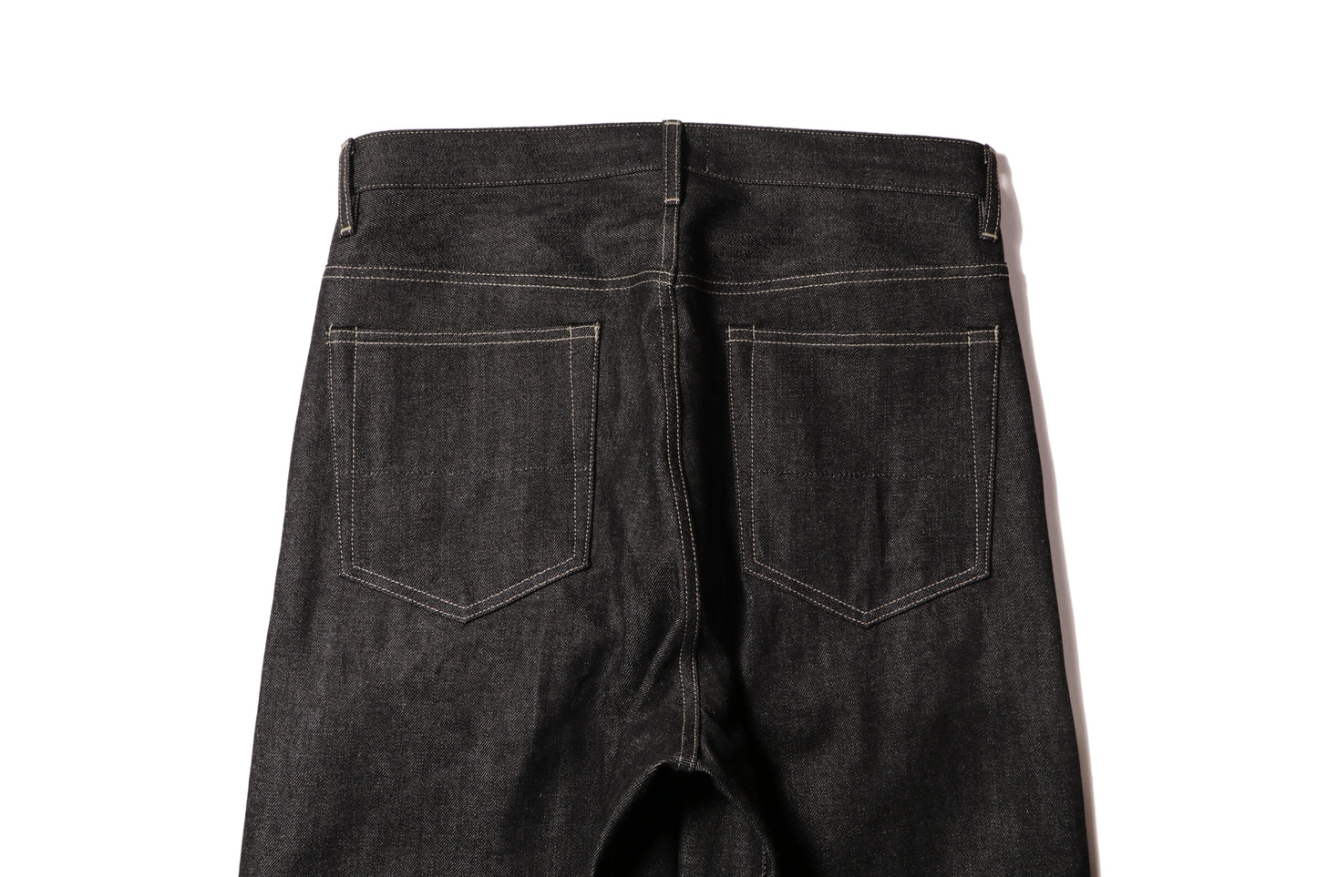 Rigid Denim Selvedge Jeans - Black