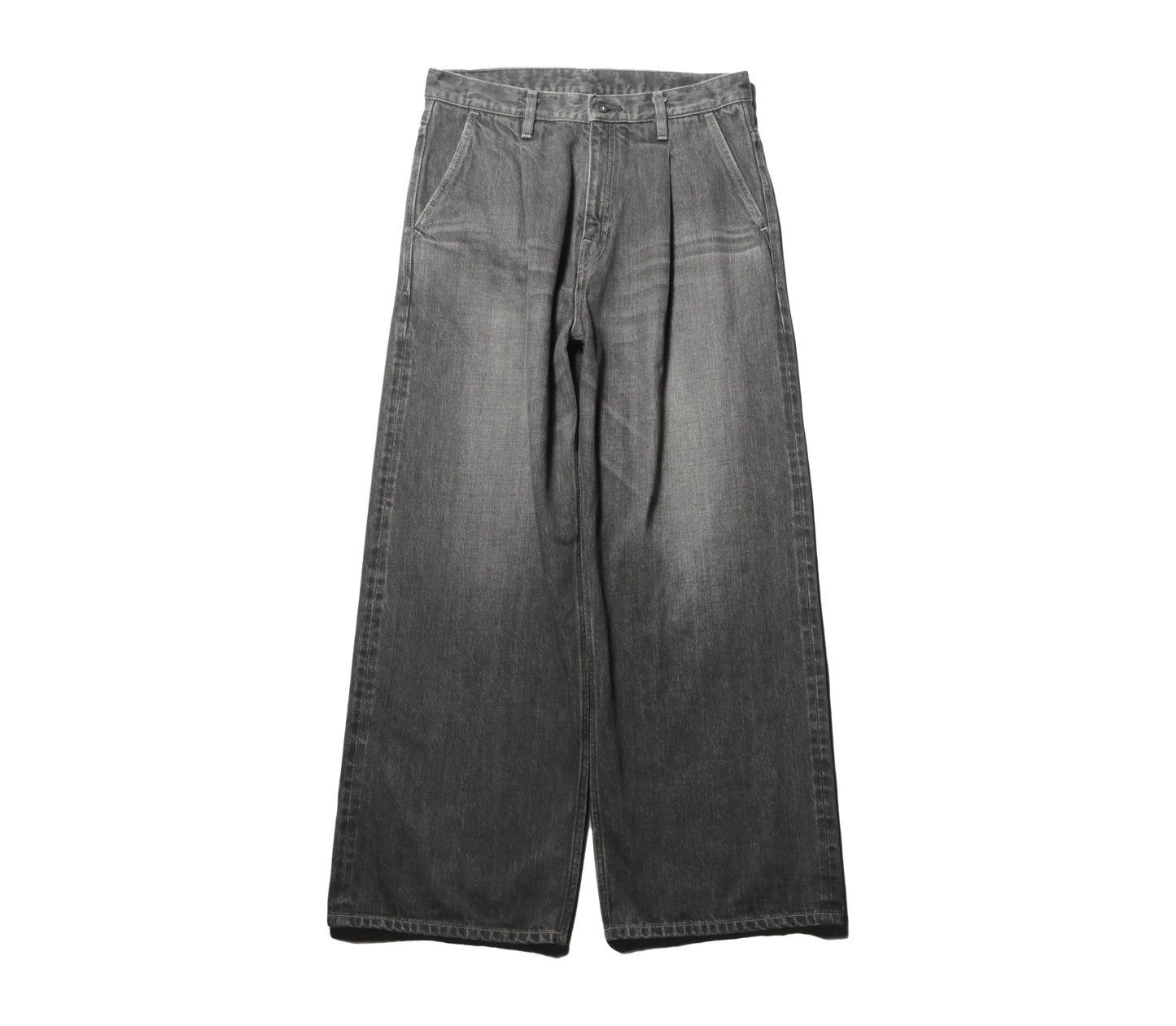 Wide Selvedge Jeans - Old Vintage Wash / Mid Black