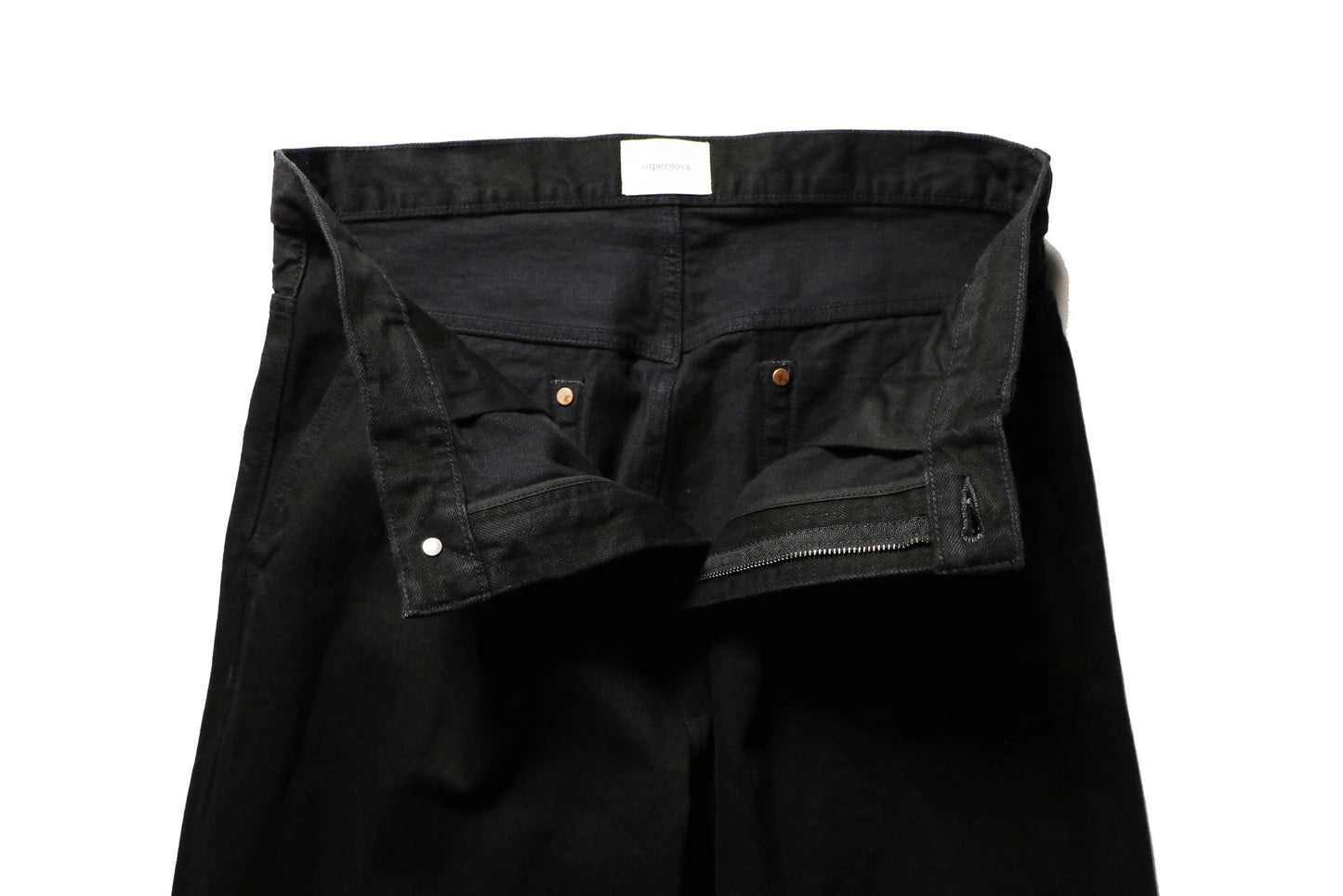 One Wash Selvedge Jeans - All Black