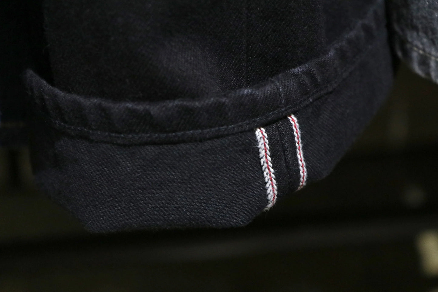 One Wash Selvedge Jeans - All Black