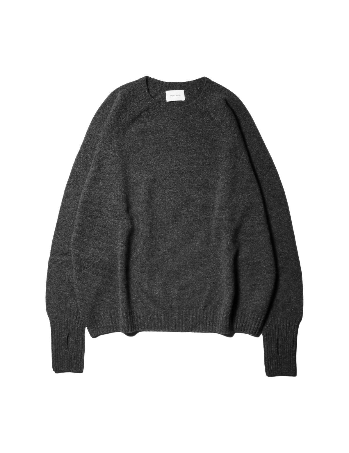 Seamless Knit Sweater — Charcoal