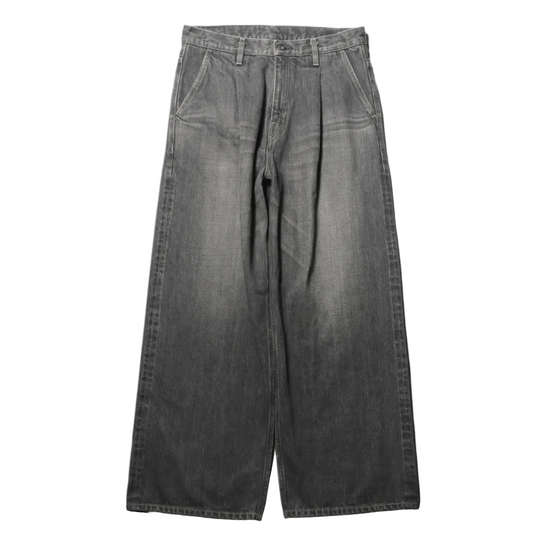 Wide Selvedge Jeans - Old Vintage Wash / Mid Black