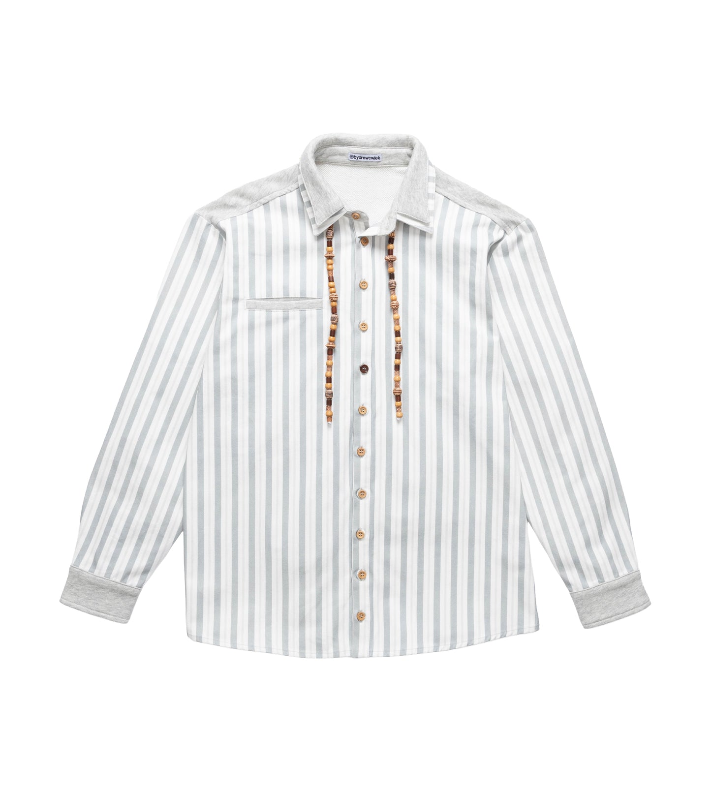 Striped Beaded Long Sleeve