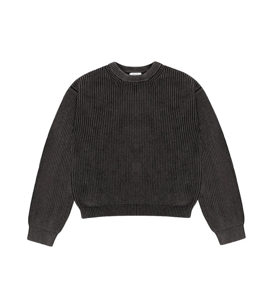 Heavy Shaker Sweater - Charcoal
