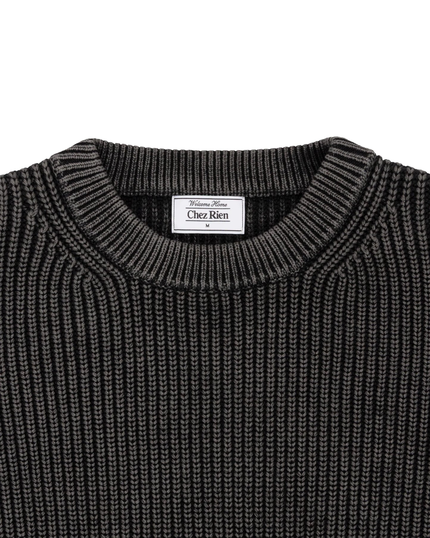Heavy Shaker Sweater - Charcoal