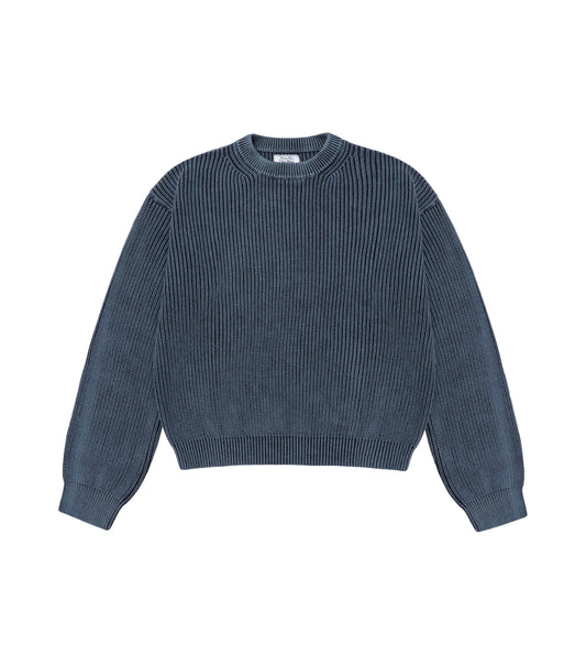Heavy Shaker Sweater - Navy